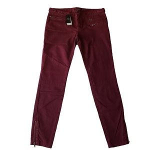 MONIKA CHIANG Twill Moto Jeans Port Size 29 NWT